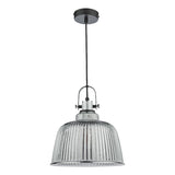 Dar Rhode Single Large Pendant Polished Chrome Smoked Glass –  from Amos Lighting + Home