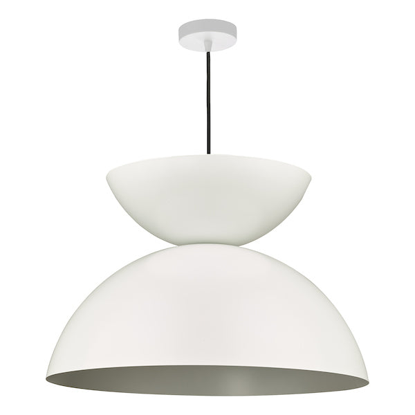 Dar Riya Japandi Style Pendant Matt White –  from Amos Lighting + Home