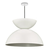 Dar Riya Japandi Style Pendant Matt White –  from Amos Lighting + Home