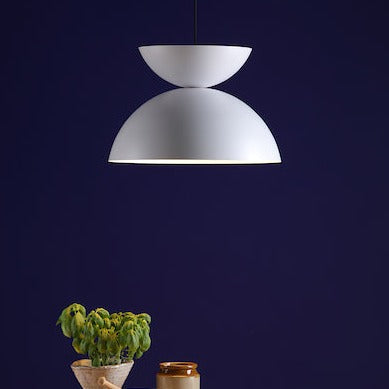 Dar Riya Japandi Style Pendant Matt White –  from Amos Lighting + Home