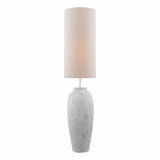 Dar Roetta Floor Lamp White and Natural With Shade