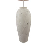 Dar Roetta Floor Lamp White and Natural With Shade