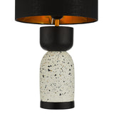 Dar Roja Table Lamp Terrazzo & Black Wood with Shade –  from Amos Lighting + Home