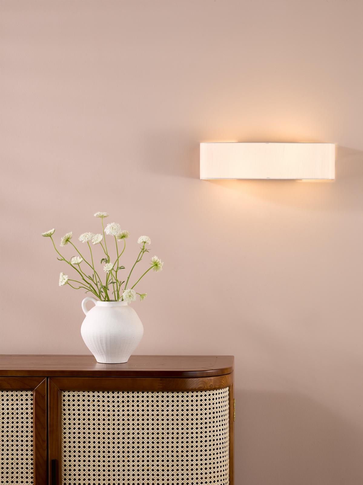 Dar Ronda 2 Light Wall Light Taupe