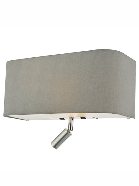 Dar Ronda Wall Light Grey With LED Reading Light –  from Amos Lighting + Home