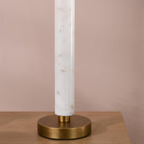 Dar Ruperta Table Lamp Antique Bronze and Marble With Shade
