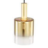 Dar Savannah Pendant Satin Gold and Gold Ombre Glass