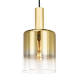 Dar Savannah Pendant Satin Gold and Gold Ombre Glass