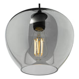 Dar Shilah Pendant Matt Black and Smoked Glass –  from Amos Lighting + Home