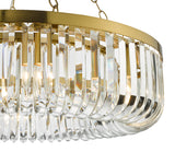 Dar Gold Sigourney 8 Light Pendant Satin Gold &amp; Glass –  from Amos Lighting + Home