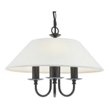 Dar Sivan 3 Light Pendant Matt Black With Shade –  from Amos Lighting + Home