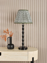 Dar Siyanda Table Lamp Black With Esther Green Shade