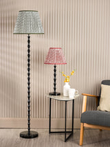 Dar Siyanda Table Lamp Black With Esther Red Shade