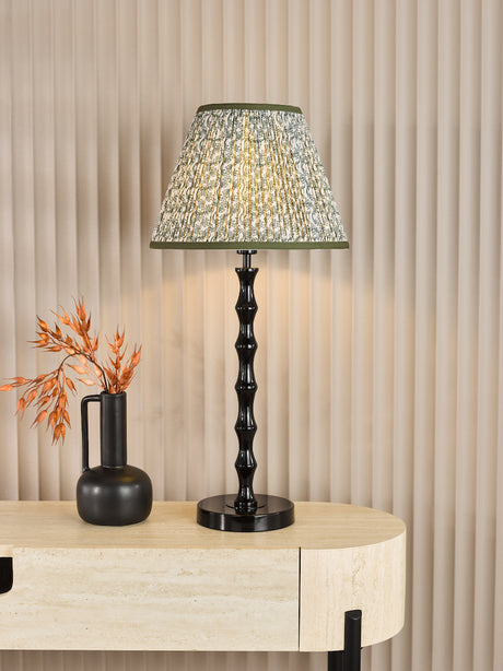 Dar Siyanda Table Lamp Satin Black Base Only