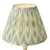 Dar Siyanda Table Lamp Cream With Ikat Green Shade