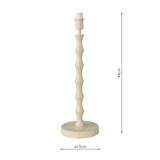 Dar Siyanda Table Lamp Cream Base Only