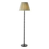 Dar Siyanda Floor Lamp Black With Esther Green Shade