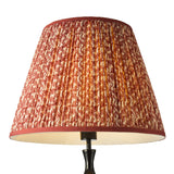 Dar Siyanda Floor Lamp Black With Esther Red Shade