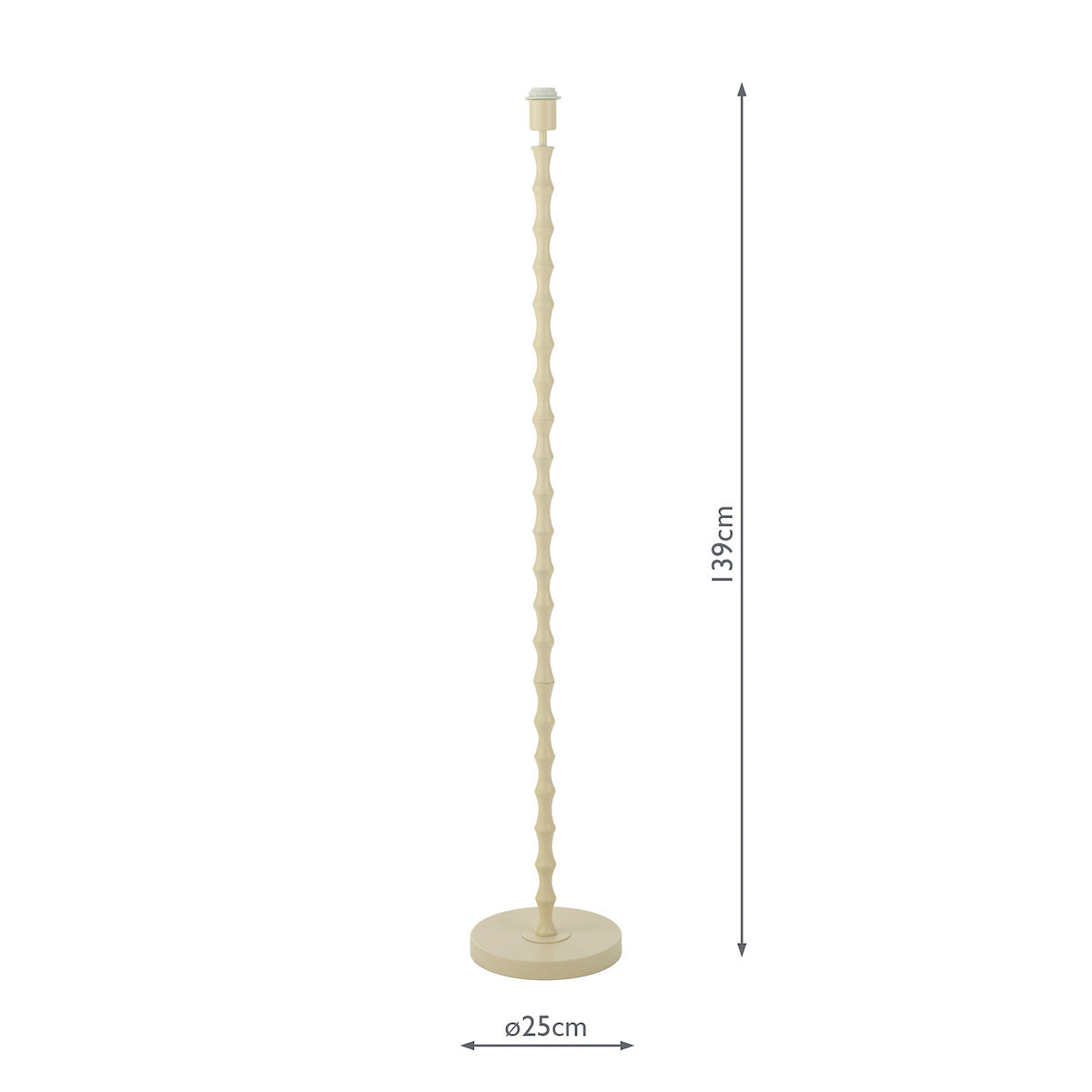Dar Siyanda Floor Lamp Cream Base Only
