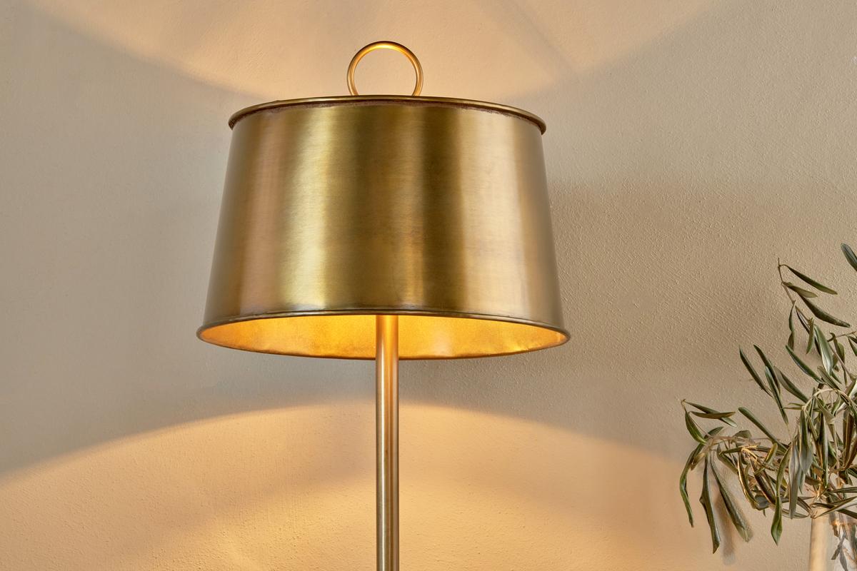 Nkuku Siwan Table Lamp Antique Brass