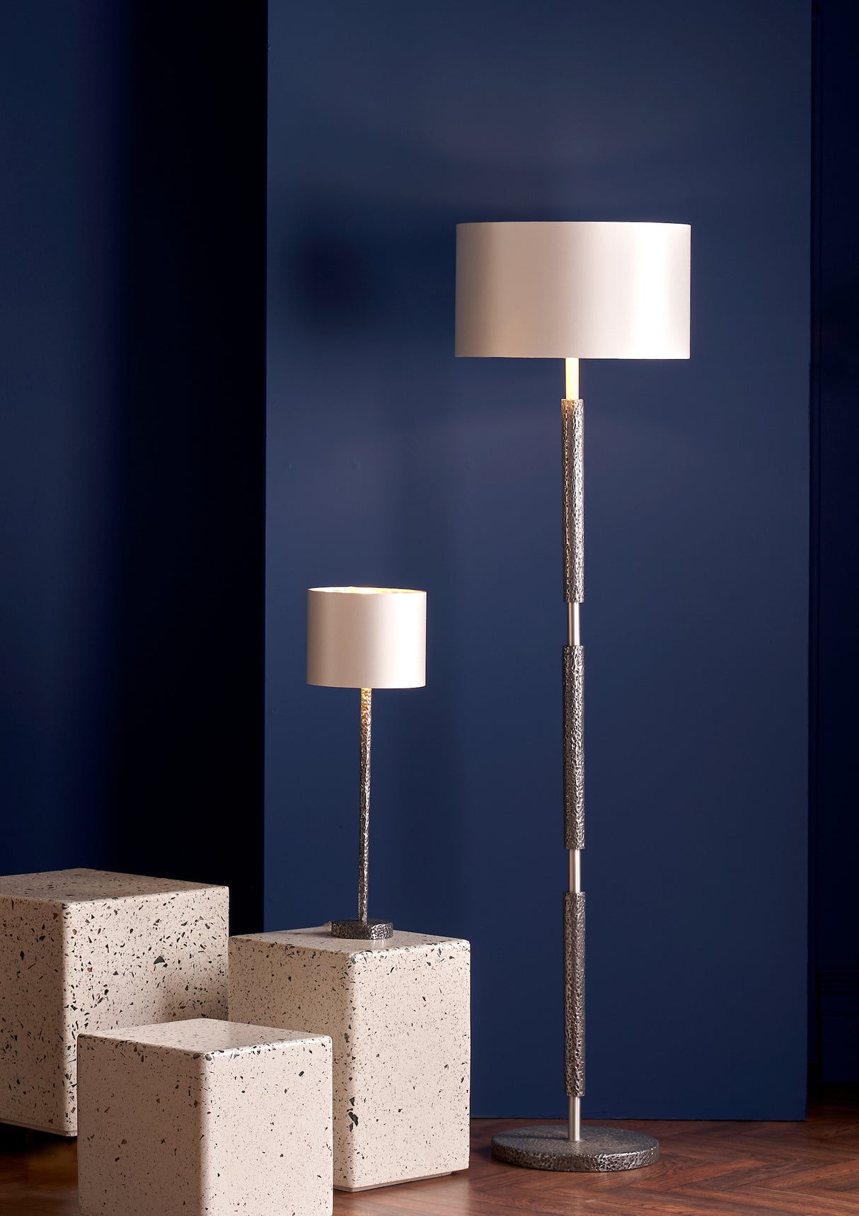 David Hunt Sloane Small Table Lamp Pewter Base Only