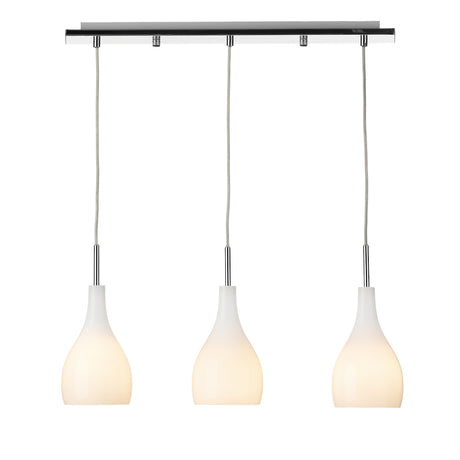 Dar Soho 3 Light Bar Pendant White –  from Amos Lighting + Home