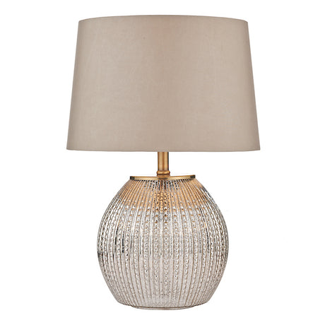 Dar Sonia Table Lamp Antique Silver with Shade –  from Amos Lighting + Home