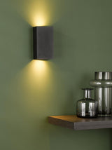 Dar Soven 2 Light Wall Light Matt Black