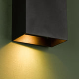 Dar Soven 2 Light Wall Light Matt Black