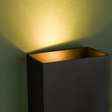Dar Soven 2 Light Wall Light Matt Black