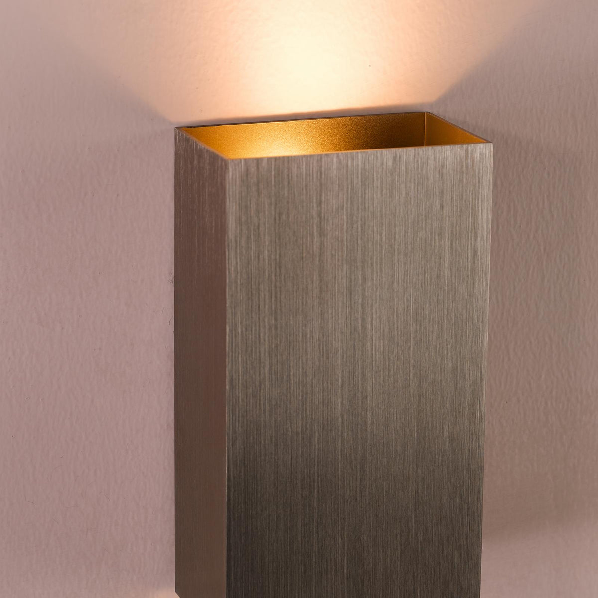 Dar Soven 2 Light Wall Light Satin Bronze