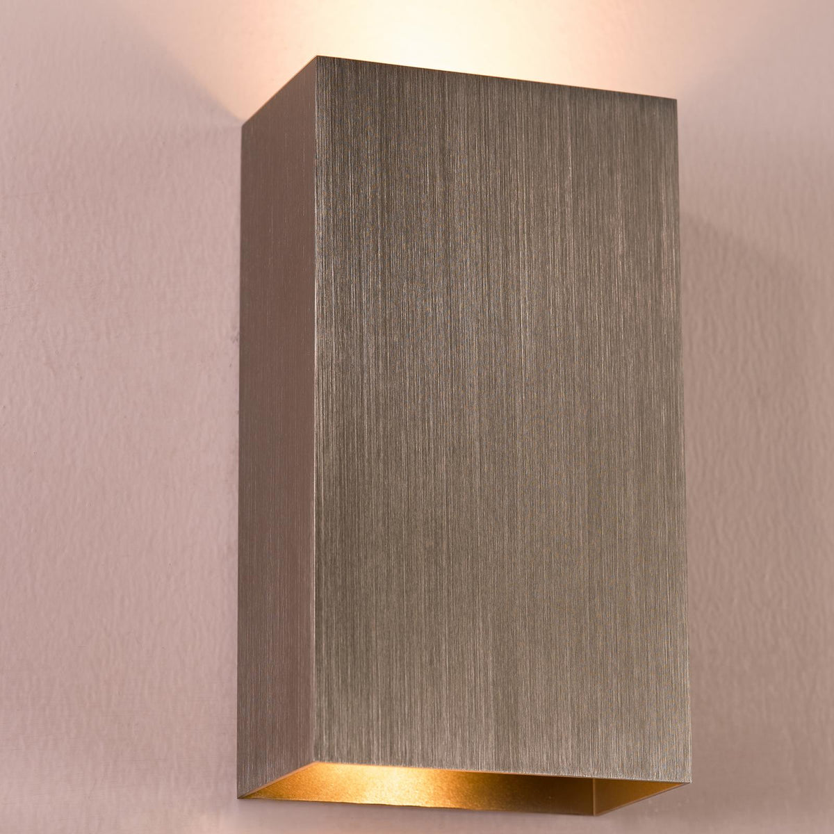 Dar Soven 2 Light Wall Light Satin Bronze