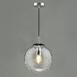 Dar Ripple Pendant Polished Chrome & Clear Glass –  from Amos Lighting + Home