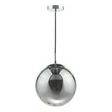 Dar Ripple Pendant Polished Chrome & Smoked Glass –  from Amos Lighting + Home