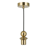 Dar 1 Light E27 Satin Brass Suspension