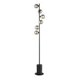 Dar Spiral Floor Lamp Black with Smoked Shades –  from Amos Lighting + Home