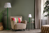 Dar Spool Table Lamp Gloss Green Base from Amos Lighting + Home