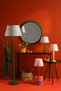 Dar Spool Floor Lamp Gloss Green Base from Amos Lighting + Home