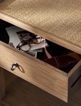 Garden Trading Chesterton Side Table With Drawer Bayur Wood, Natural