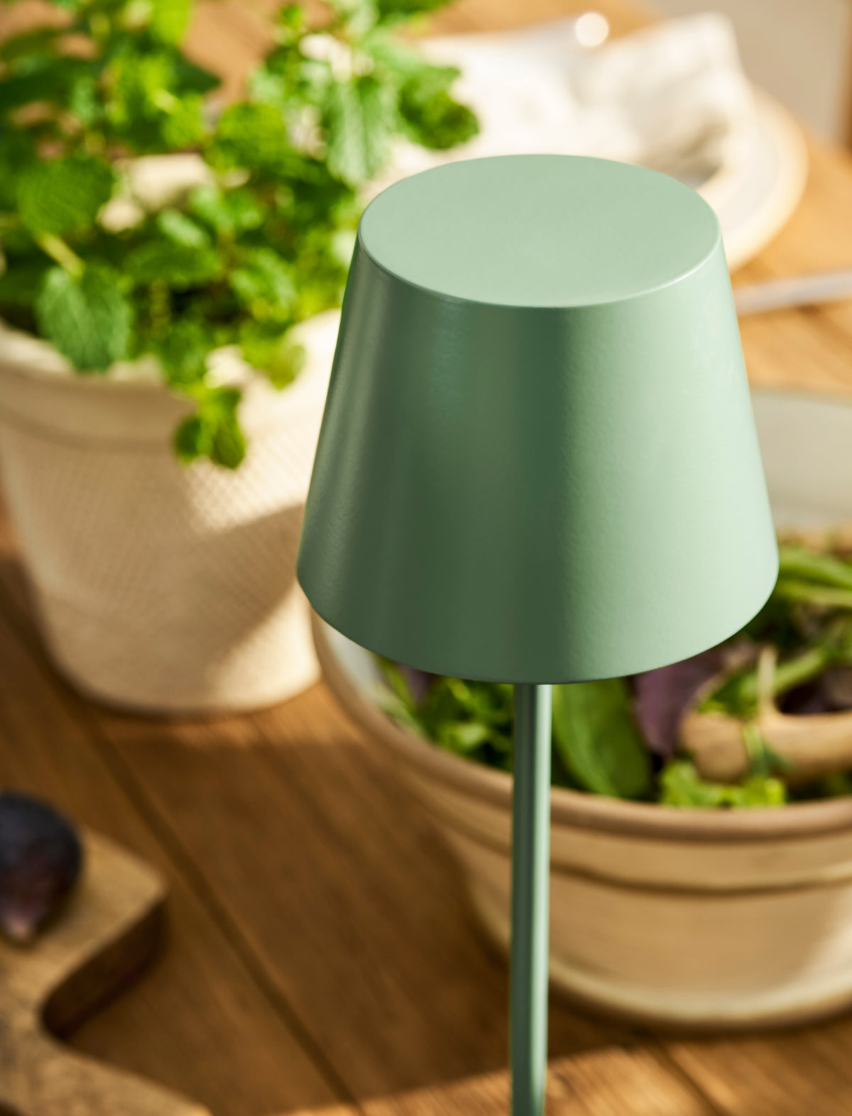 Garden Trading Winstone Rechargeable USB Table Lamp Thistle Green