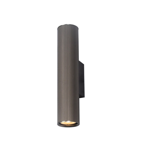 Cylindrical wall light fixture on a white background