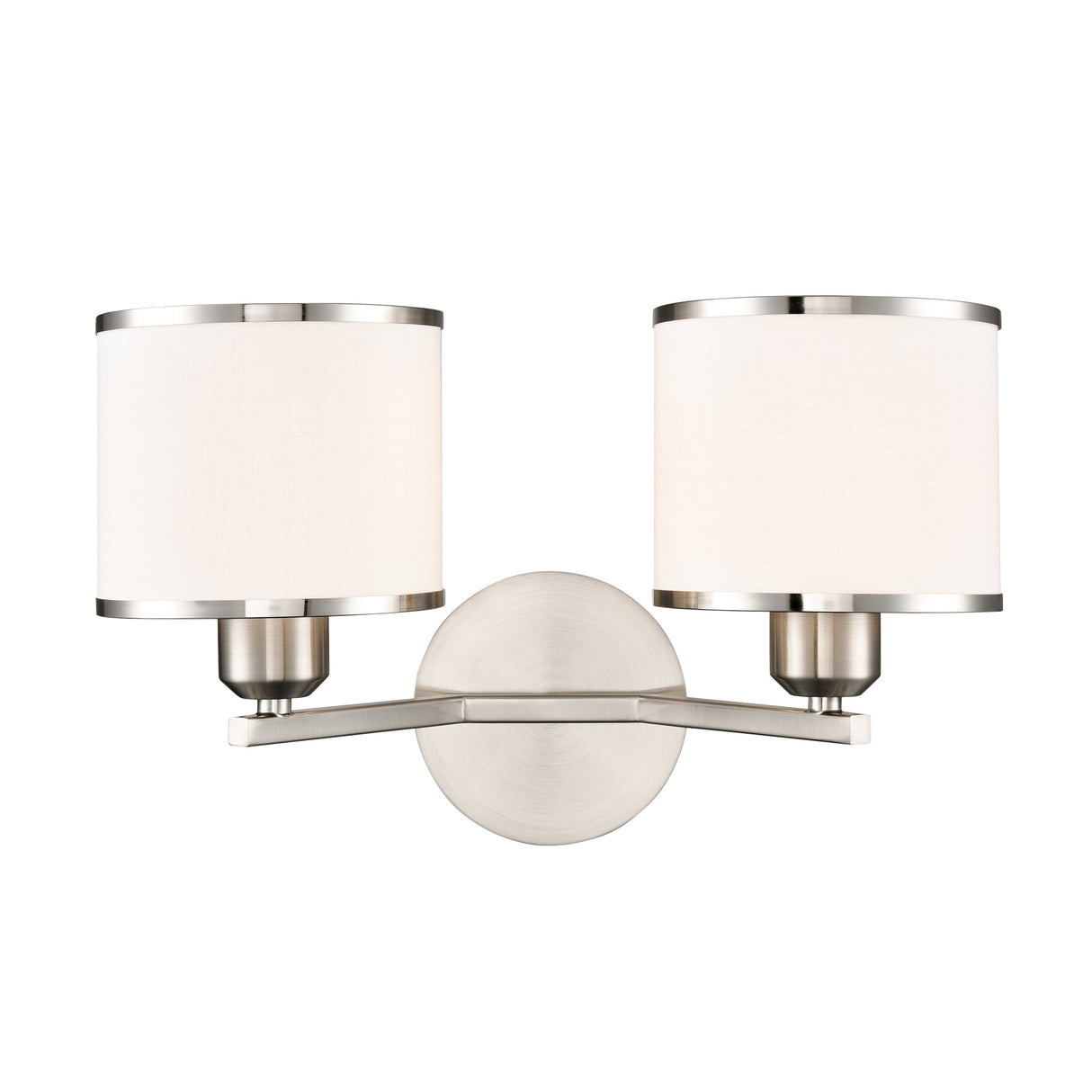 Franklite Sirius 2lt Wall light in Satin Nickel