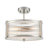 Franklite Sloane 3lt Pendant in Polished Nickel