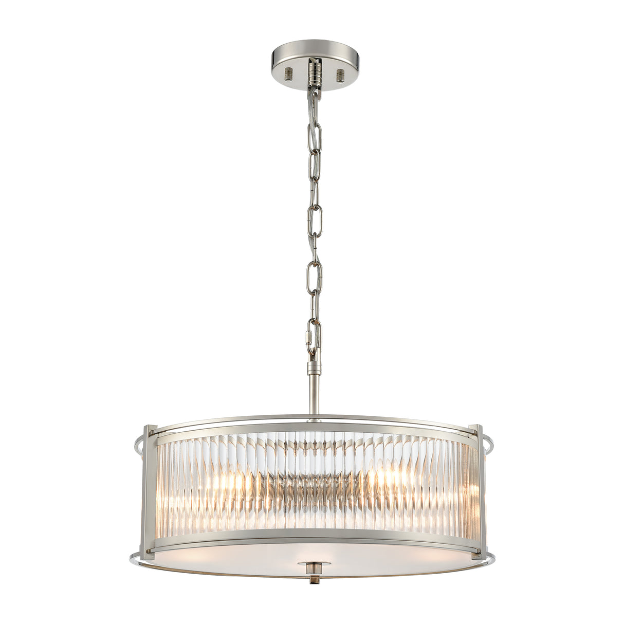 Franklite Sloane 5lt Pendant in Polished Nickel