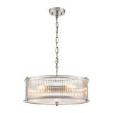 Franklite Sloane 5lt Pendant in Polished Nickel