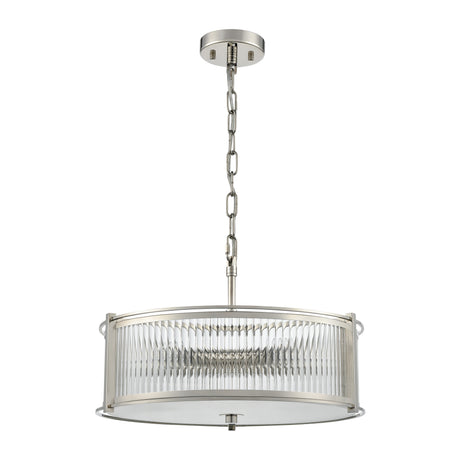 Franklite Sloane 5lt Pendant in Polished Nickel