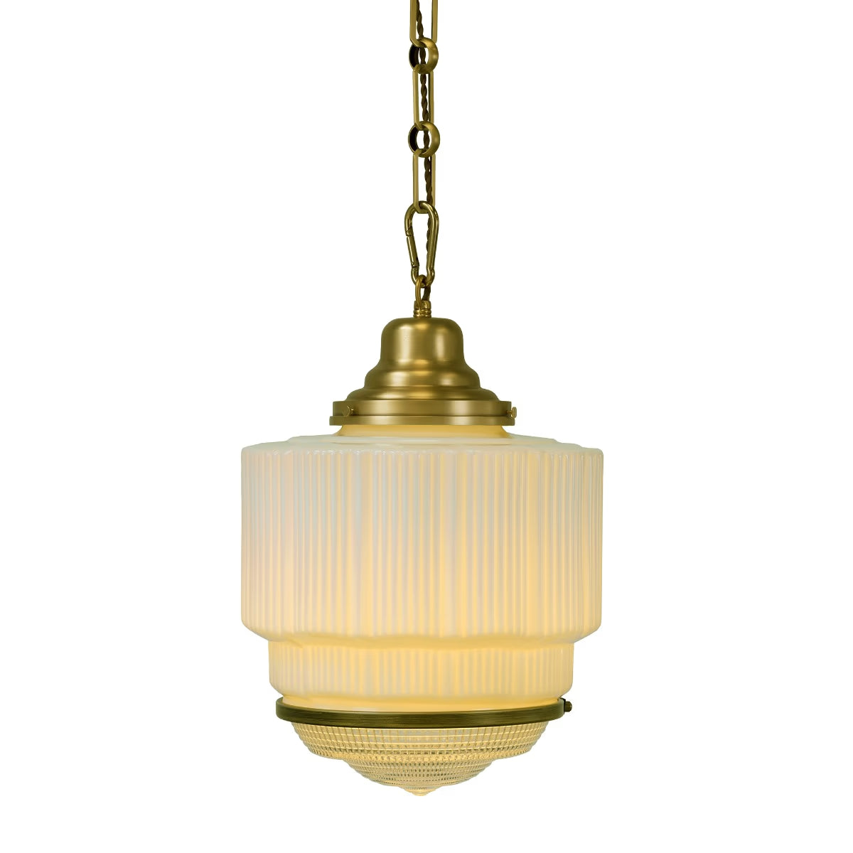 Soho Lighting The Dean Pendant Light Lacquered Aged Brass