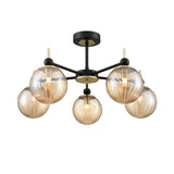 Franklite Solar 5lt Fitting matt black and  satin brass