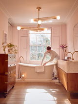 Tala Sycamore Chandelier 3 Tiers in Dusk Pink