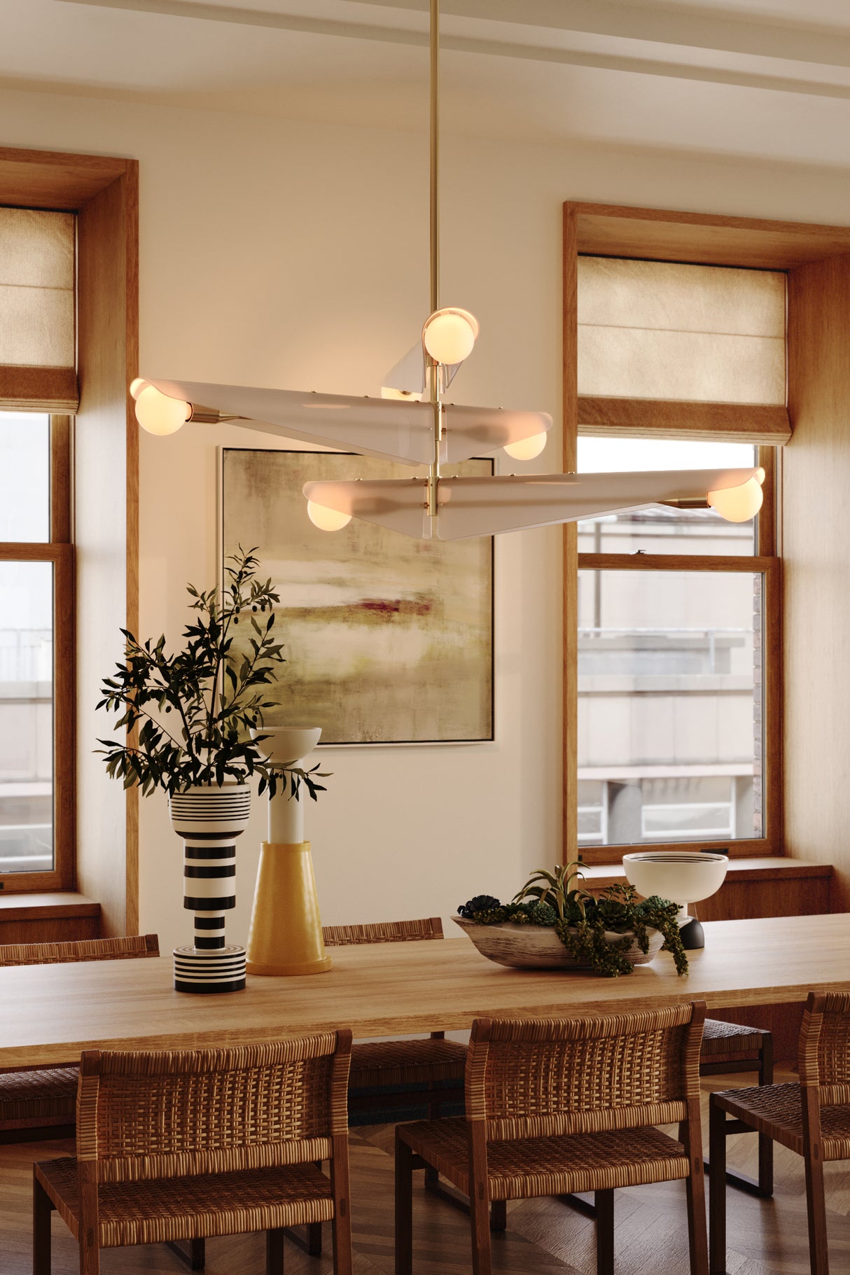 Tala Sycamore Chandelier 3 Tiers in Dawn Grey